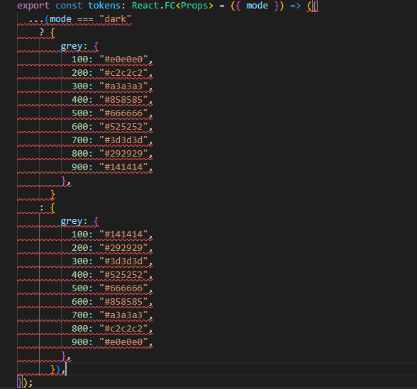 Note: function check if mode dark or not. Grey is for tailwind.