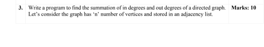  Write this problem on C language. 3. Write a program to