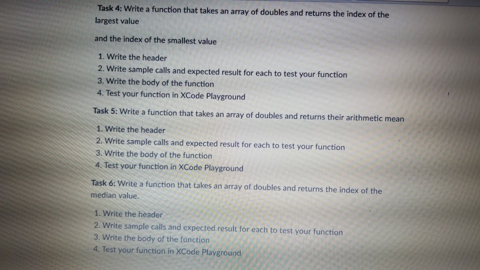  pls help thanks Task 4: Write a function that takes an