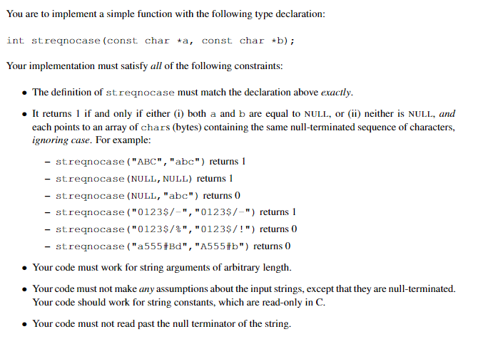  MUST BE DONE IN C LANGUAGE. Cannot use anything except #include