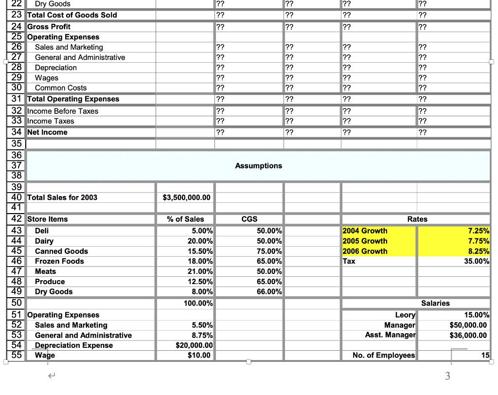 to write the Excel formula in cells C7 to F34 and obtain