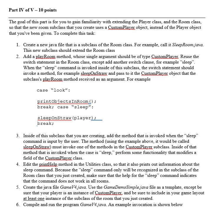 java superclasses, a java file that is a sample program that uses