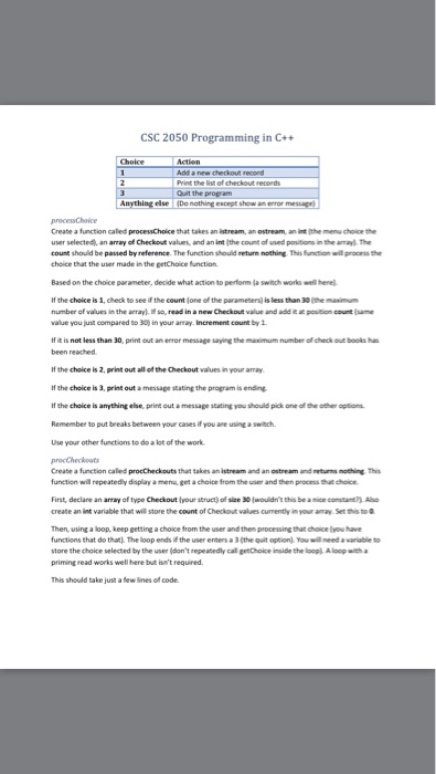 to store data Provide appropriate documentation for a file and its functions