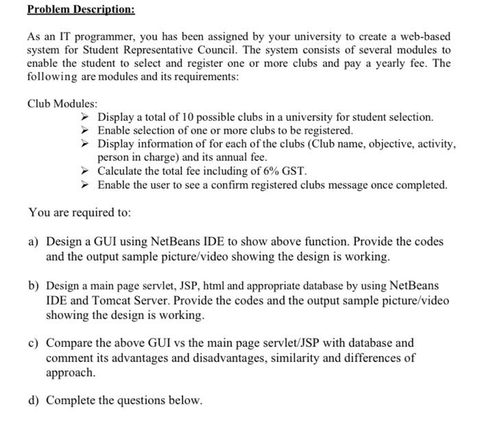  I want to answer question c ) which compare the .....