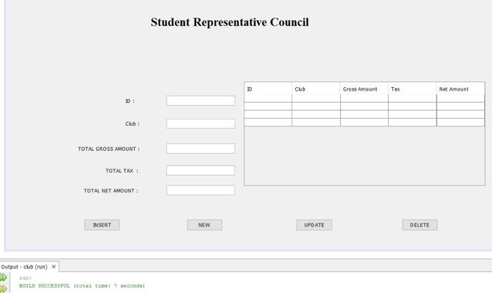 student selection. Enable selection of one or more clubs to be registered.
