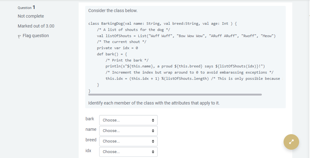 NEED ALL QUESTIONS ANSWERED Question 2: Select all Scala programs from the