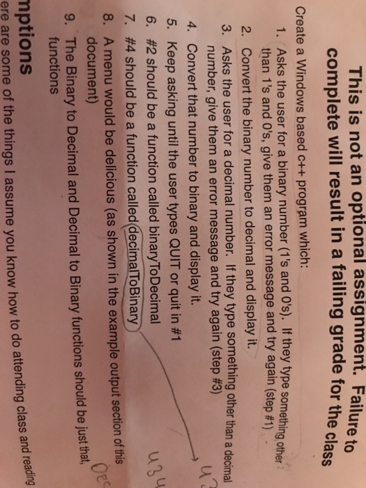  This is not an optional assignment. Failure to complete will result