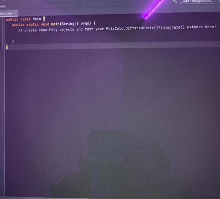 called mymath. This package will have two classes: Poly and BabyCalc. Both