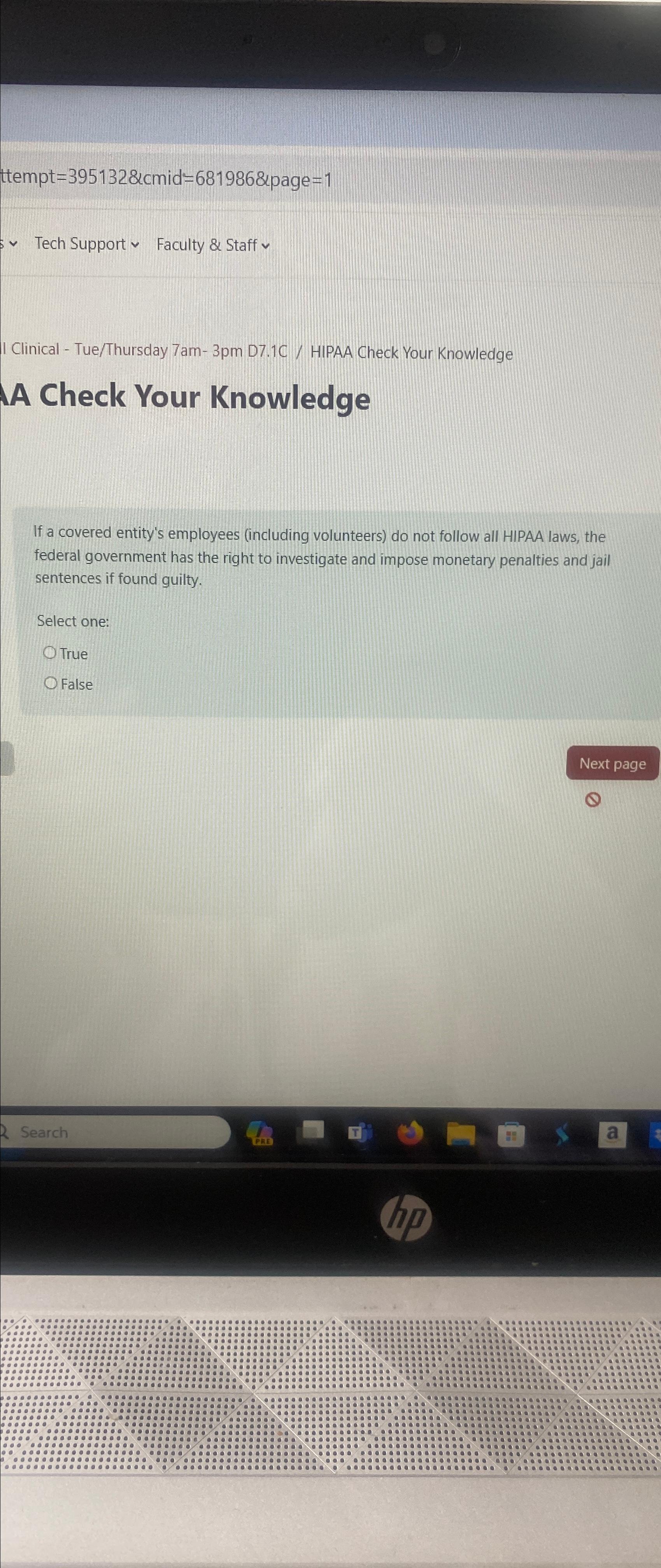  ttempt =3951328 cmid =6819868 page =1 Tech Support Faculty & Staff