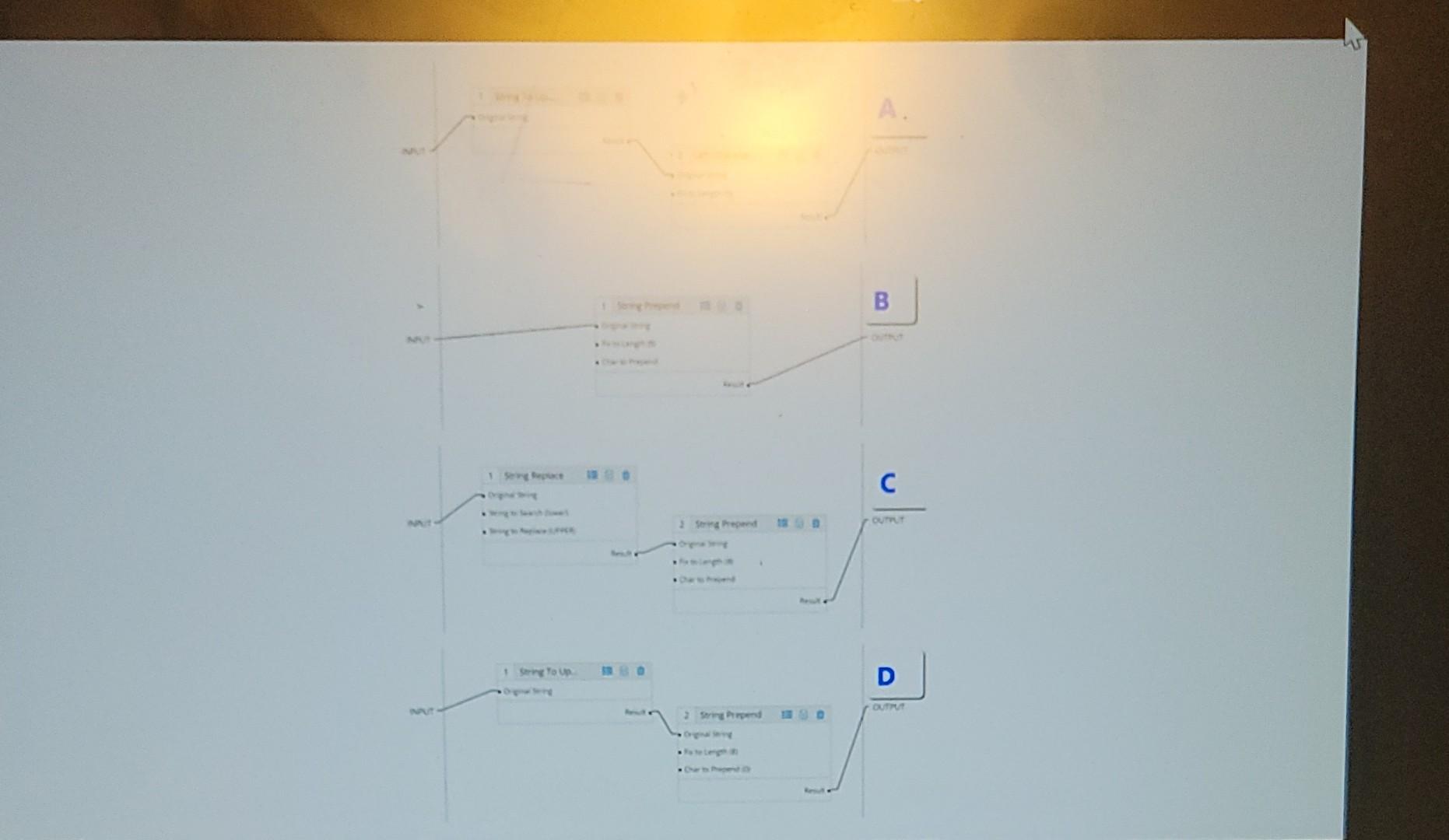 receive string data, and your destination accepts only upper-case string with a