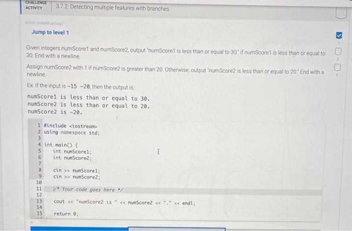 c++ how would this code be done? NO JAVA OR PHY Given