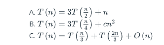 Solve the recursions by using the substitution method. Please explain the steps.