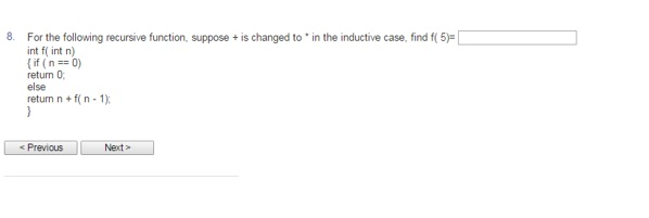 is printed by the call test a(4)? OA) 42 OB)24 Oc)024 D)420