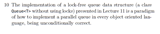 have seen in Lecture 10 how to implement a set data structure
