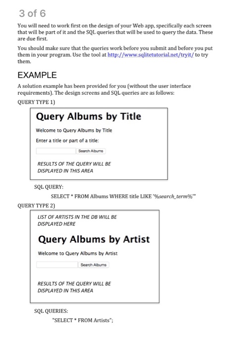 create a Web app using Node.js, Express and sqlite. Your app must