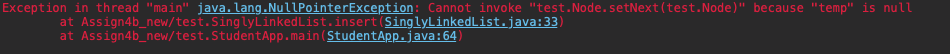 JAVA - Can someone decipher the temp is null in the SinglyLinkedList