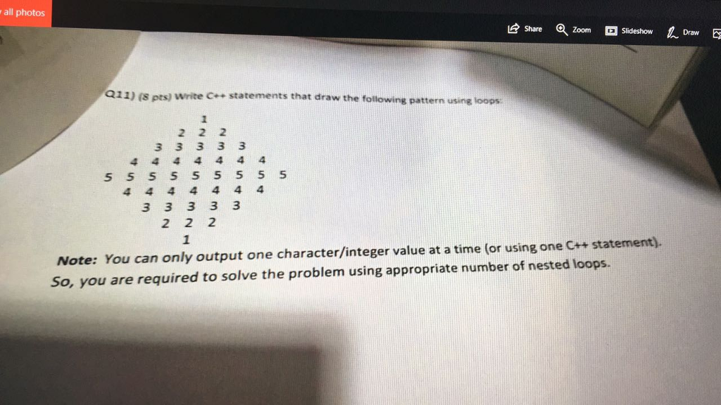 Can you please help me with this C++ question? Write C++ statements