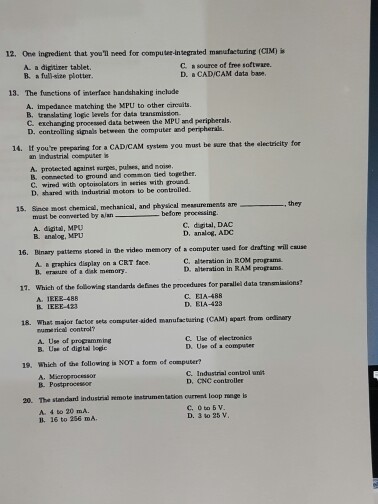 your answers lo school headquarters for grading, using one of the shipment.