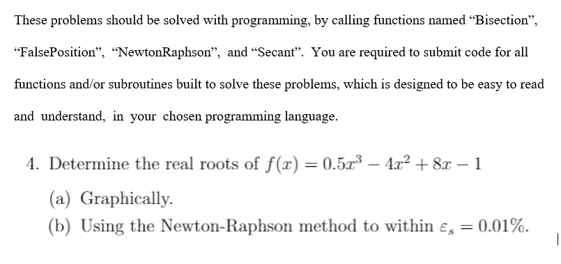  These problems should be solved with programming, by calling functions named