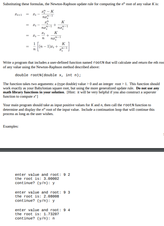 number is a specific case of the more general root-finding problem. Root-finding