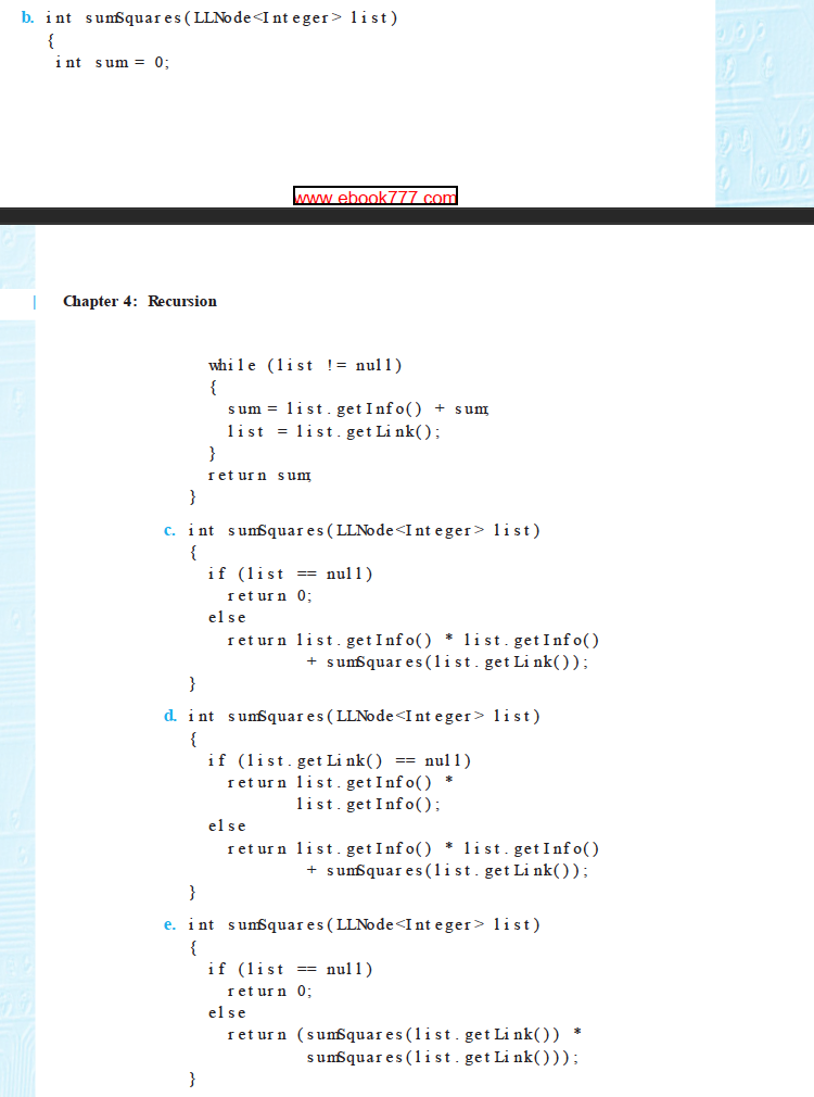 grades for a programming class. Right now the class is studying recursion,