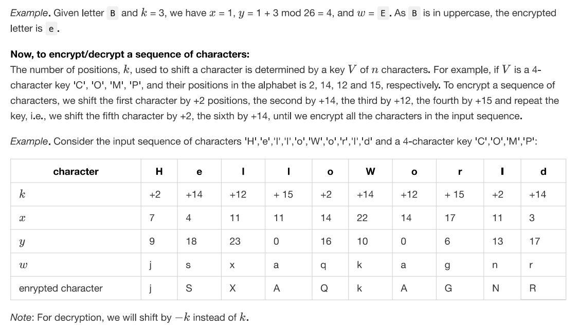 Cipher Write a C++ program which encrypts and decrypts a sequence of