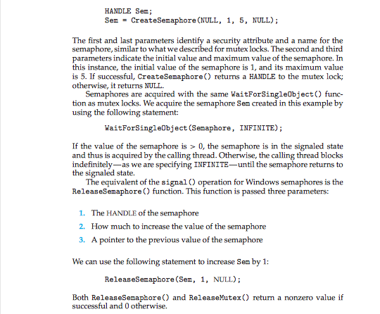 which count the number of empty and full slots in the buffer,