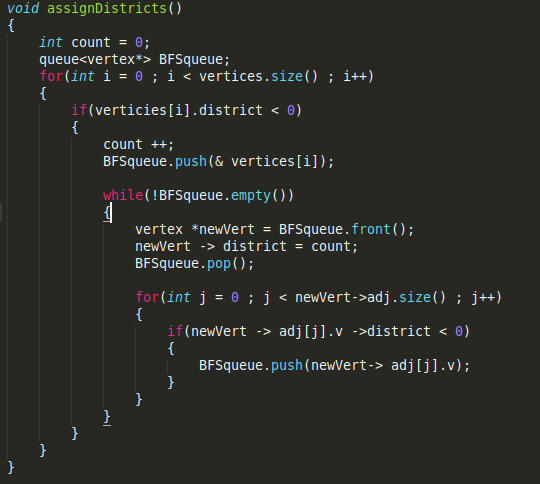 a vector I need to use for my program is out of