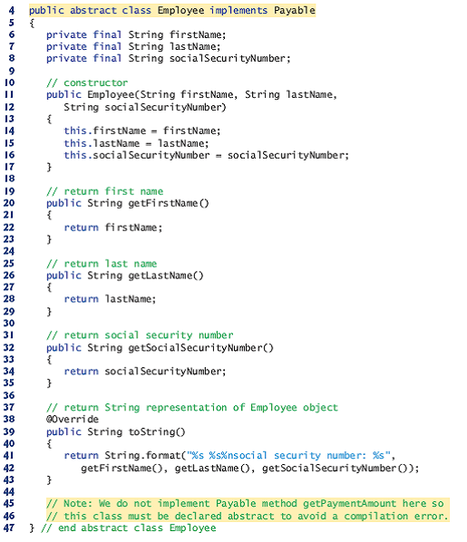 that the class satisfies its inherited contract with interface payable.] 10.6 10.7