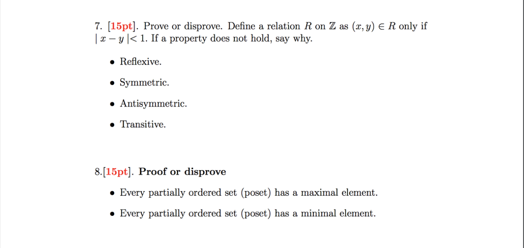 Discrete Math. (write a complete answer and i'll give you a thumbs
