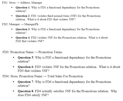 No: 3 [4+4+4+4] The marketing manager for a computer products store has