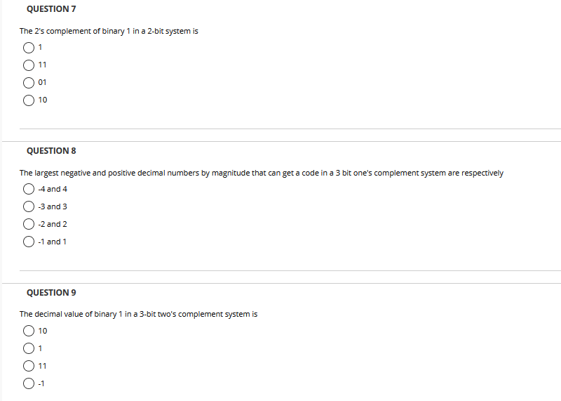  please select correct answer choice asap ty QUESTION 7 The 2's