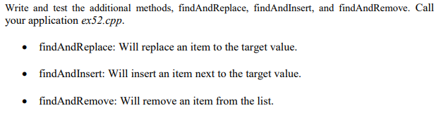 that stores integers in a linked list. Please refer the following data