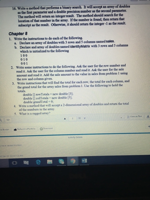 Please write the codes in Java netbeans Write a method that performs