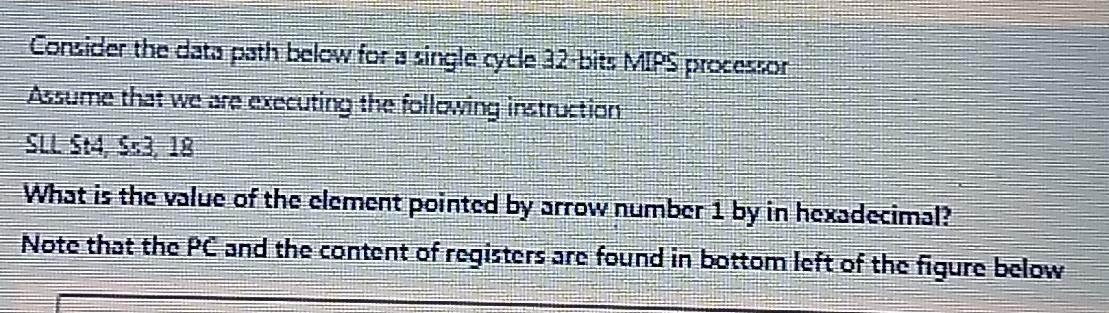  Consider the date path below for singlezyde 32 bits MPS parketor