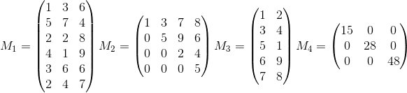 their factorization matrices Q and R AR" n QER 1 3 5