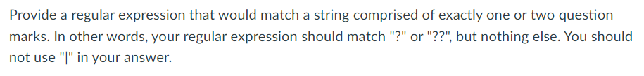 How can i do the question below using python regex library (import