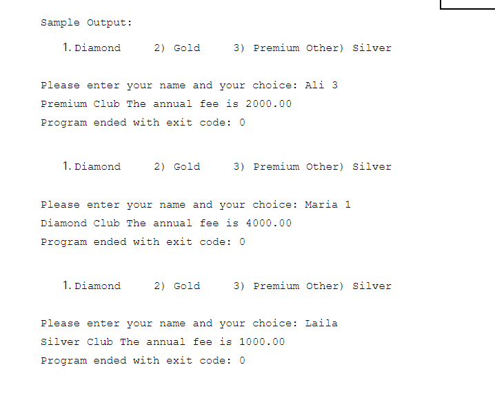 define Membership as in the UML-class diagram below. Membership -Business Code: String