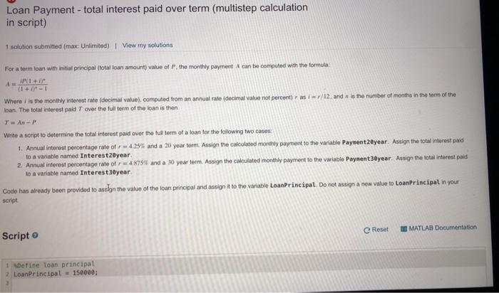 paid over term (multistep calculation in script) 1 solution submitted (max: Unlimited)