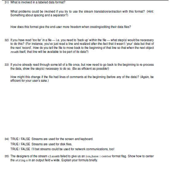 HELP! C++ Questions Please try to do as many as you can.