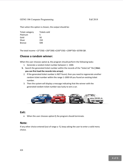 info, cancel a reservation, and show income stats. The System Requirements Write