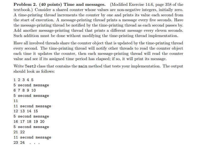  Problem 2. (40 points) Time and messages. (Modified Exercise 14.6, page