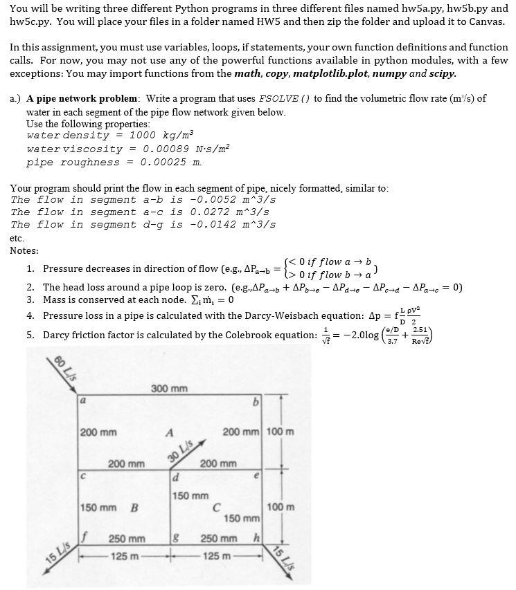 Program in Python, can only use the modules math, copy, matplotlib.plot, numpy