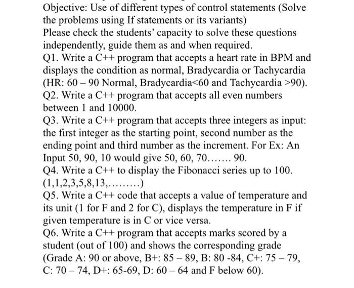  computer programming C++ only question 4, 5, 6, please If statement