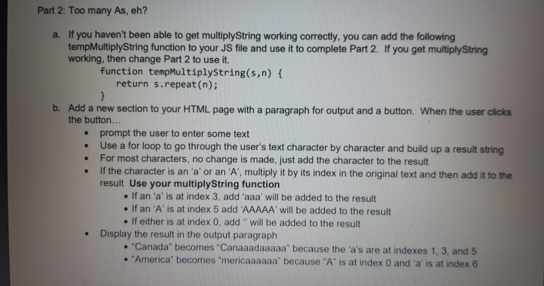 the html file there should be a heading, an element for output,
