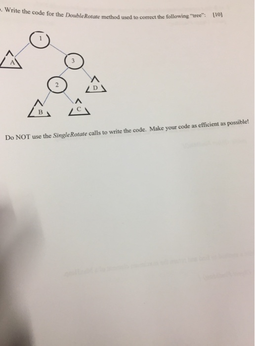  Write the code for the Double Rotate method used to correct