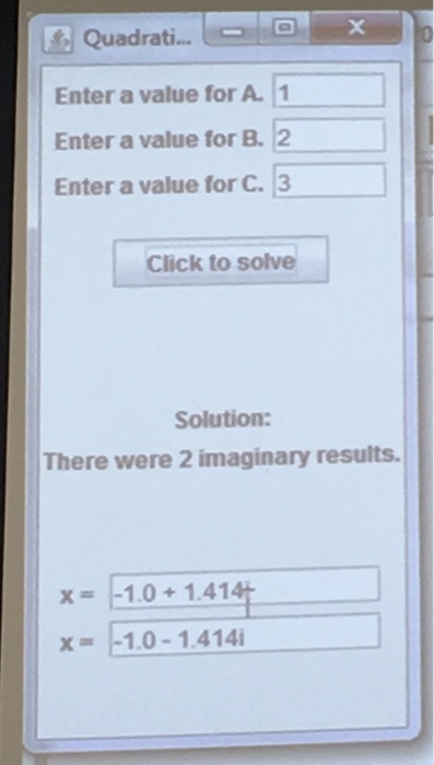  Create a GUI application: please me working java program only. The
