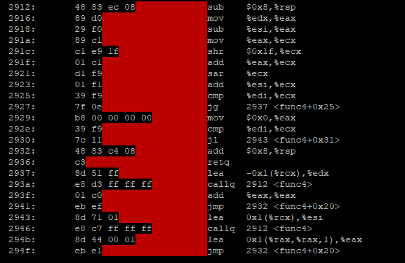 e 8 4c 08 00 00 ebf4 sub $0x8, frsp lea Oxlafl(trip),