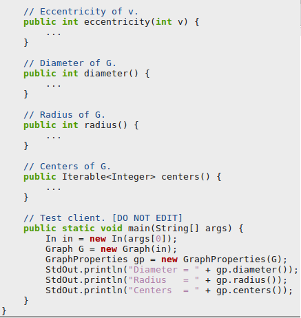 any vertex. The radius of a graph is the smallest eccentricity of