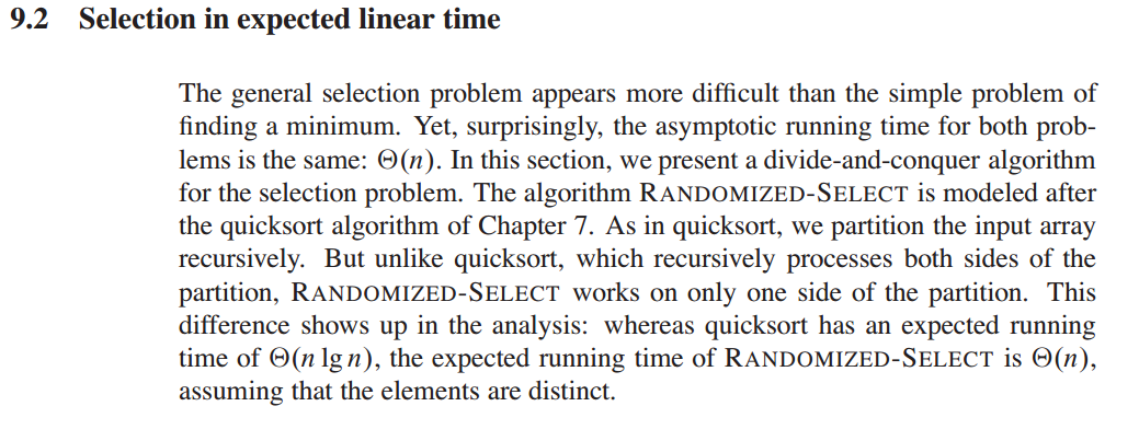 CpE-300: Design and Analysis of Algorithms Programming Assignment 1 A selection problem